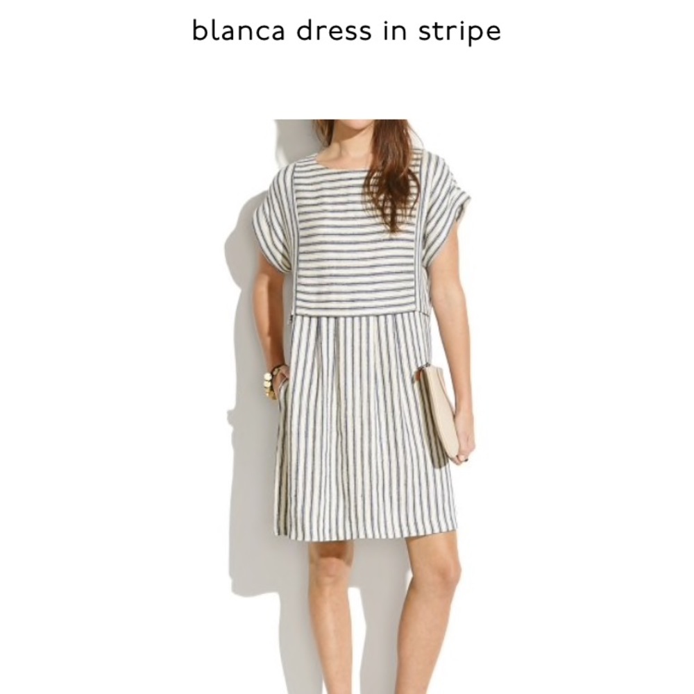 SUPER RARE! Madewell Blanca dress in stripe